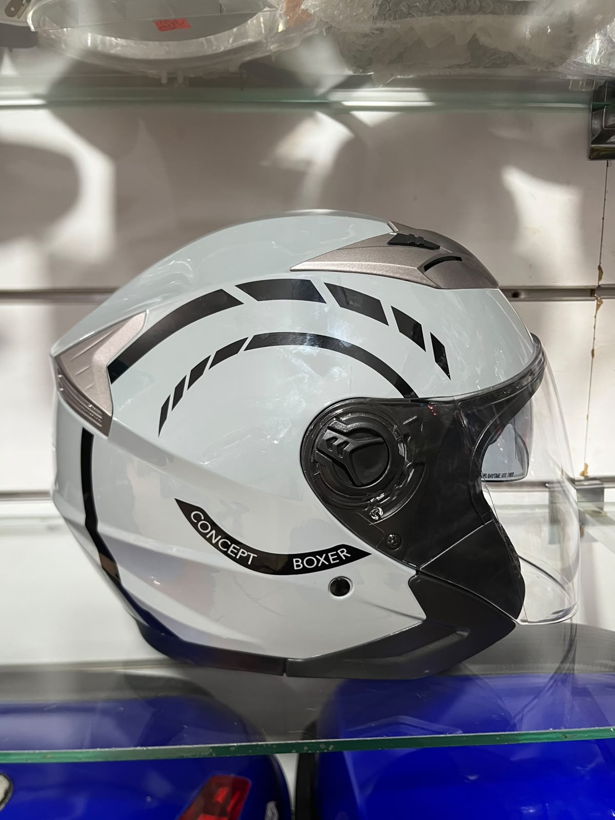casque pista gris mat