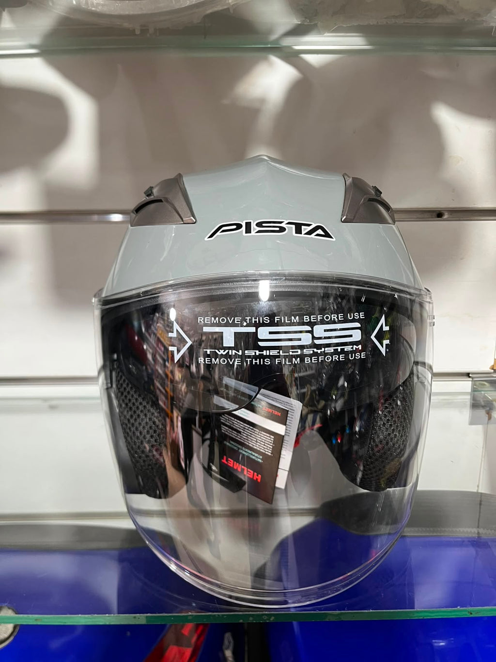 casque pista gris mat